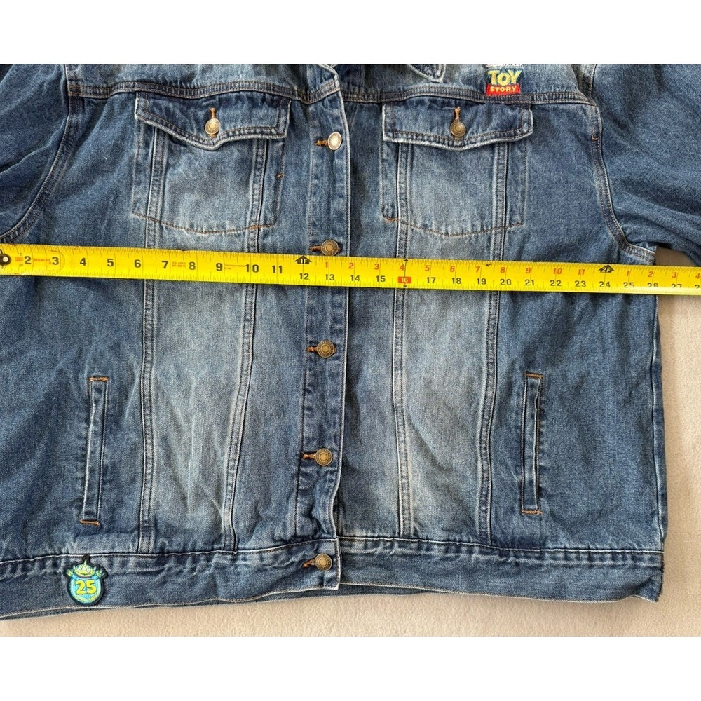 Disney Store Toy Story 25th Anniversary Denim Embroidered Trucker Jacket Sz XXL - Picture 11 of 16